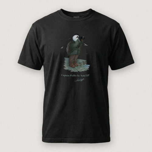 Captain Puffin Coastal Birder T-Shirt