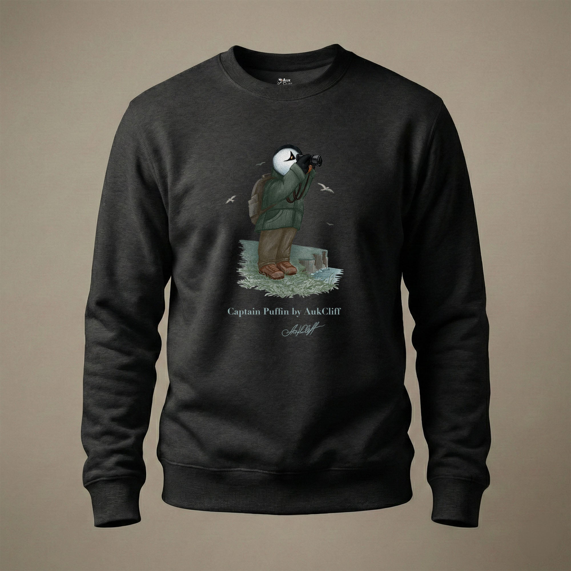 Captain Puffin Coastal Birder Sweatshirt