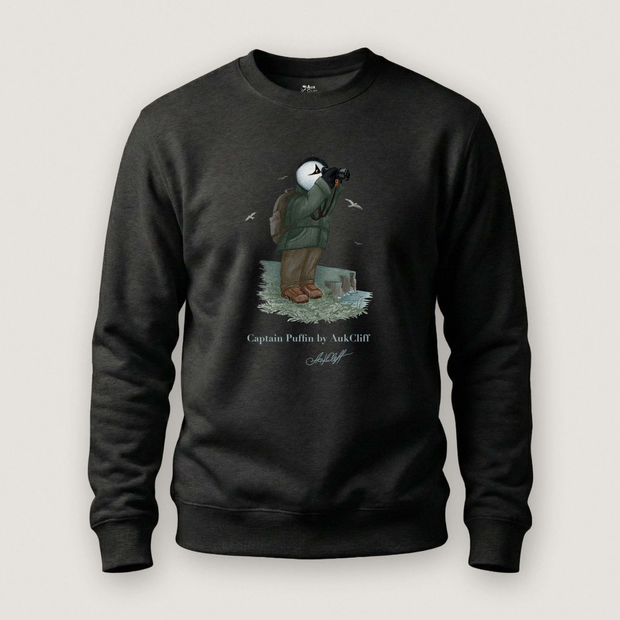 Captain Puffin Coastal Birder Sweatshirt