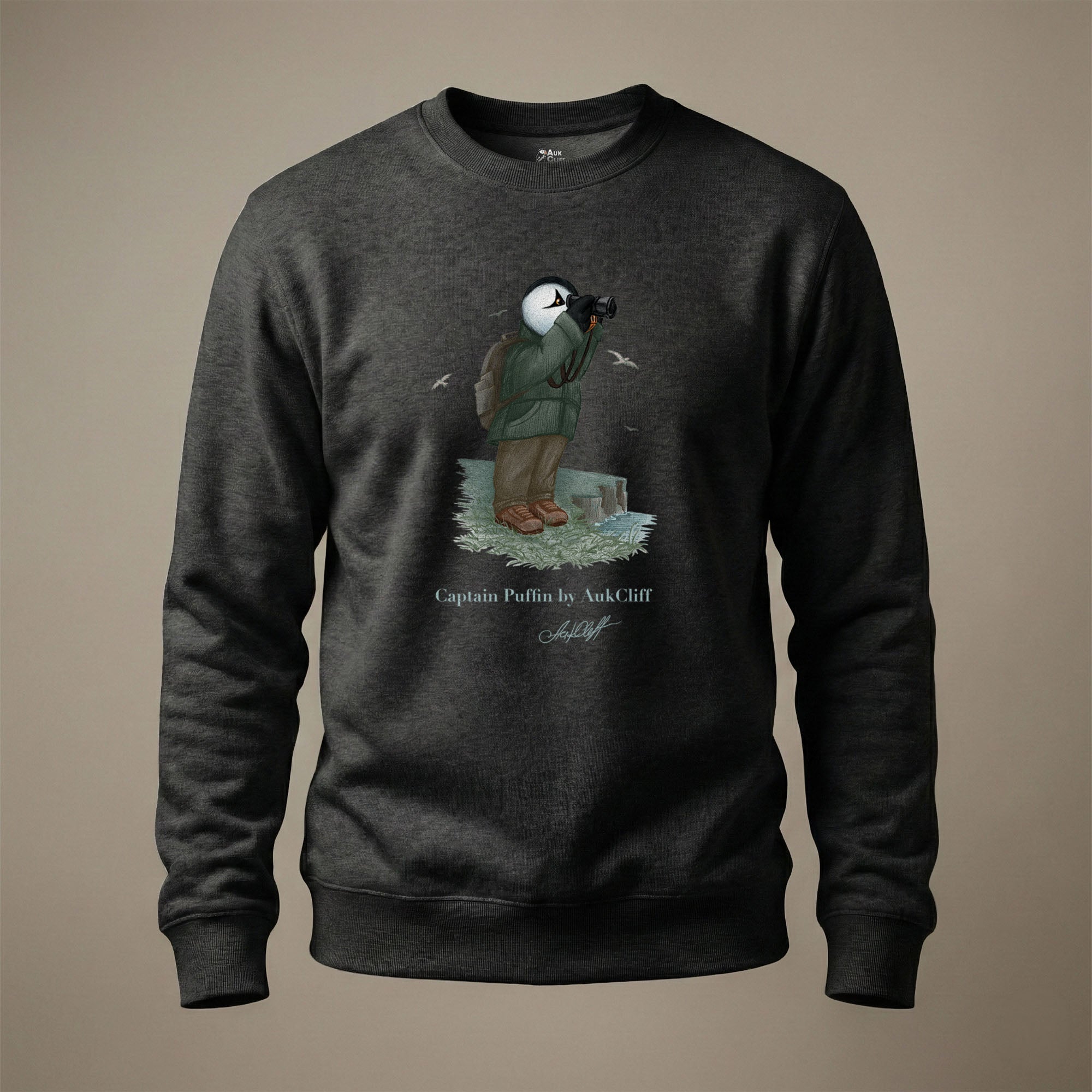 Captain Puffin Coastal Birder Sweatshirt