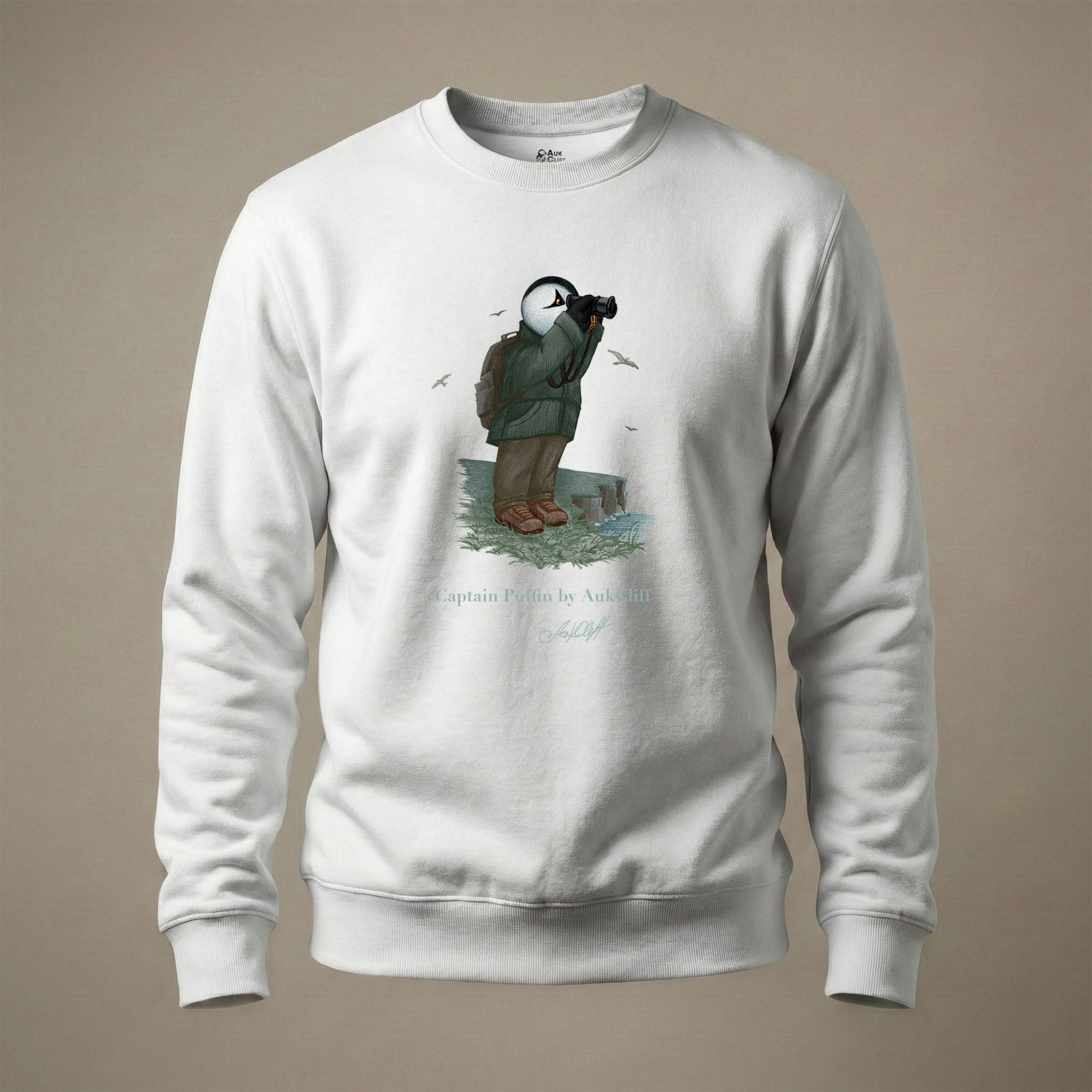 Captain Puffin Coastal Birder Sweatshirt