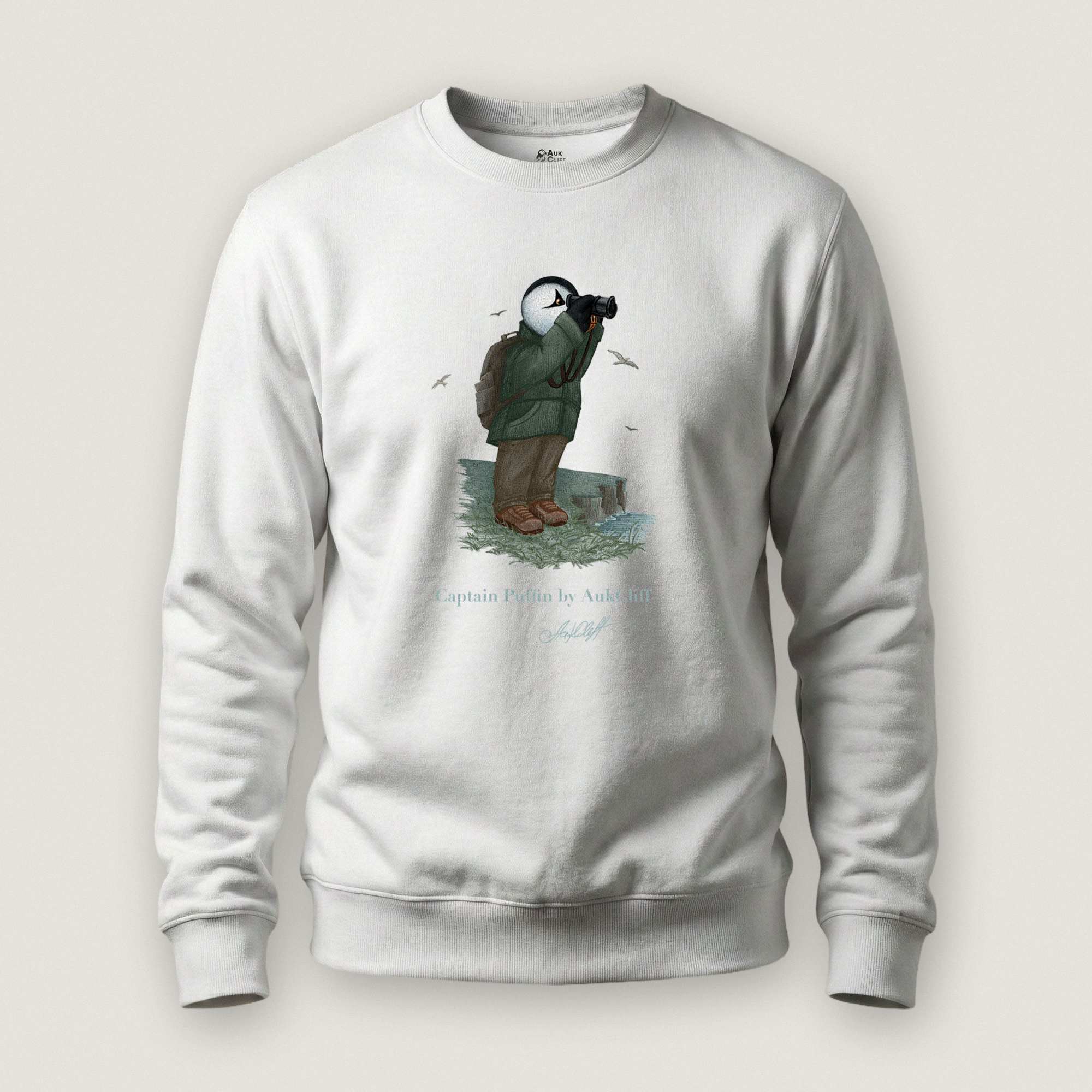 Captain Puffin Coastal Birder Sweatshirt