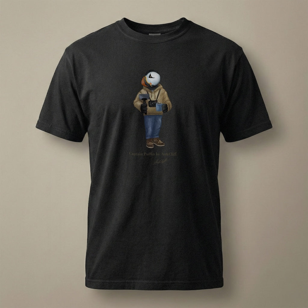 Captain Puffin Content Creator T-Shirt