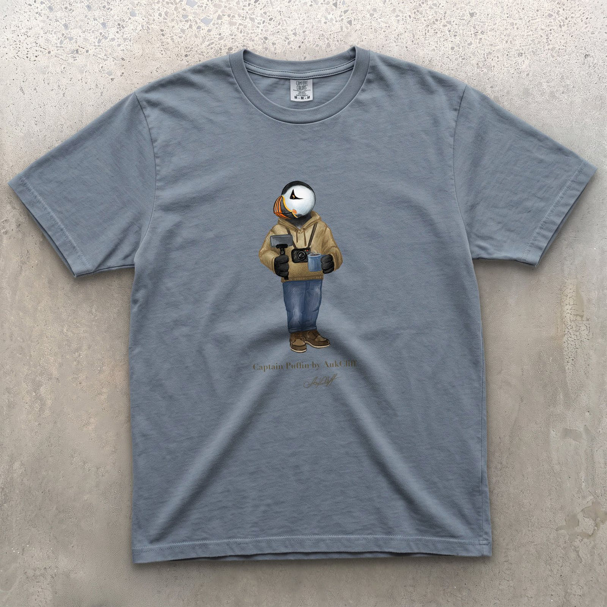 Captain Puffin Content Creator T-Shirt