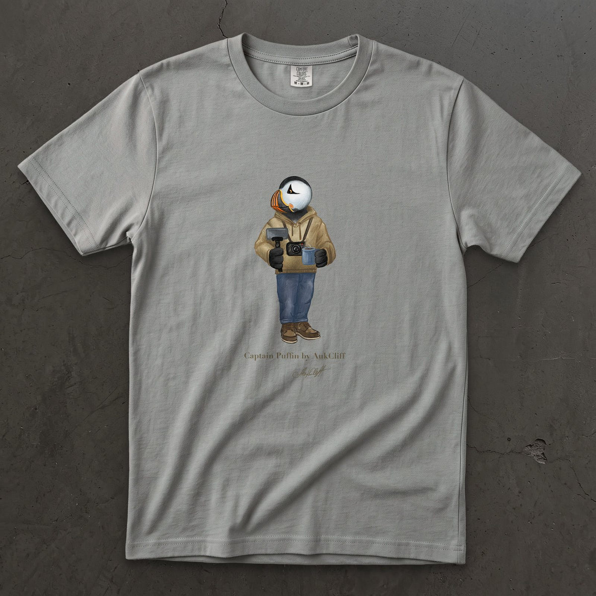 Captain Puffin Content Creator T-Shirt