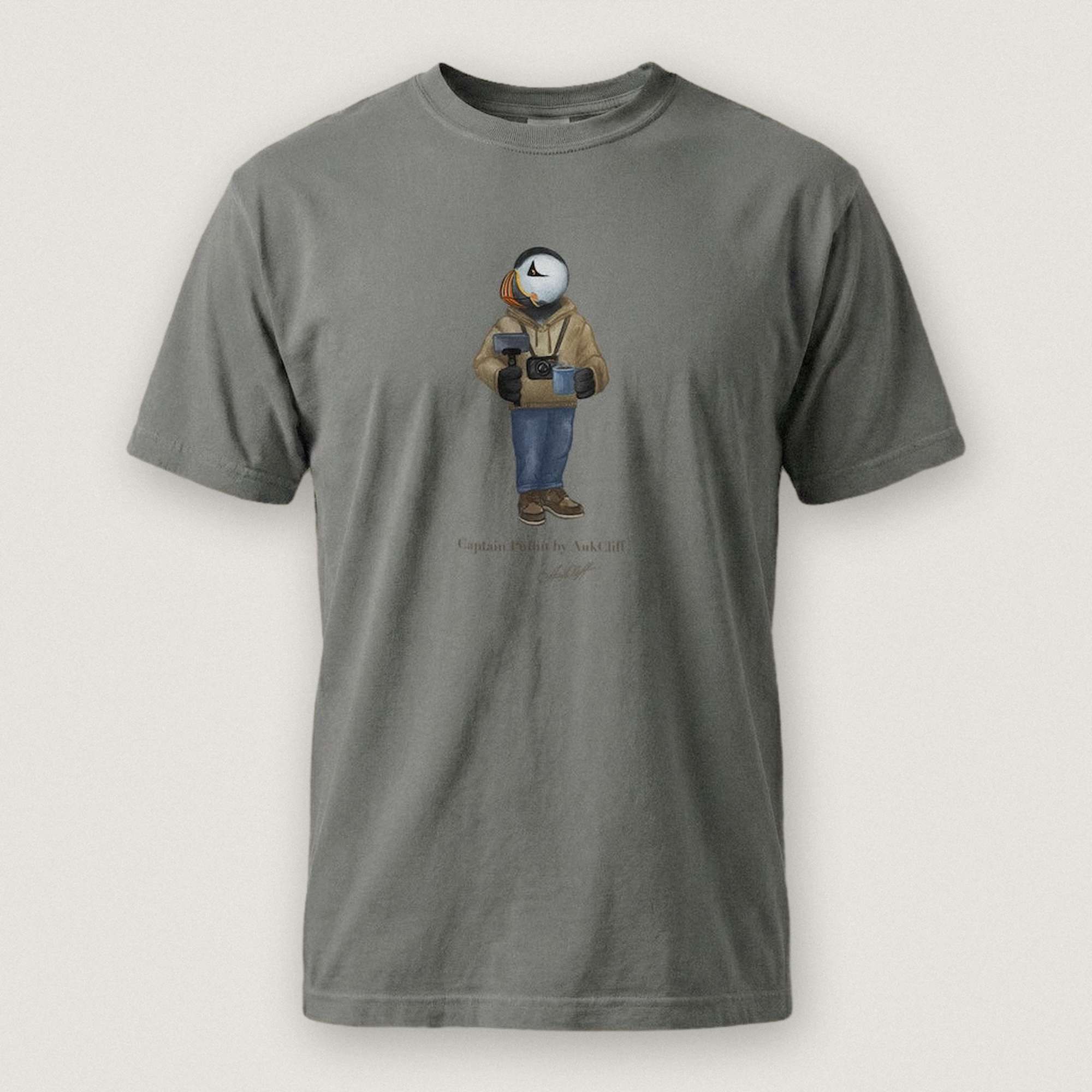 Captain Puffin Content Creator T-Shirt
