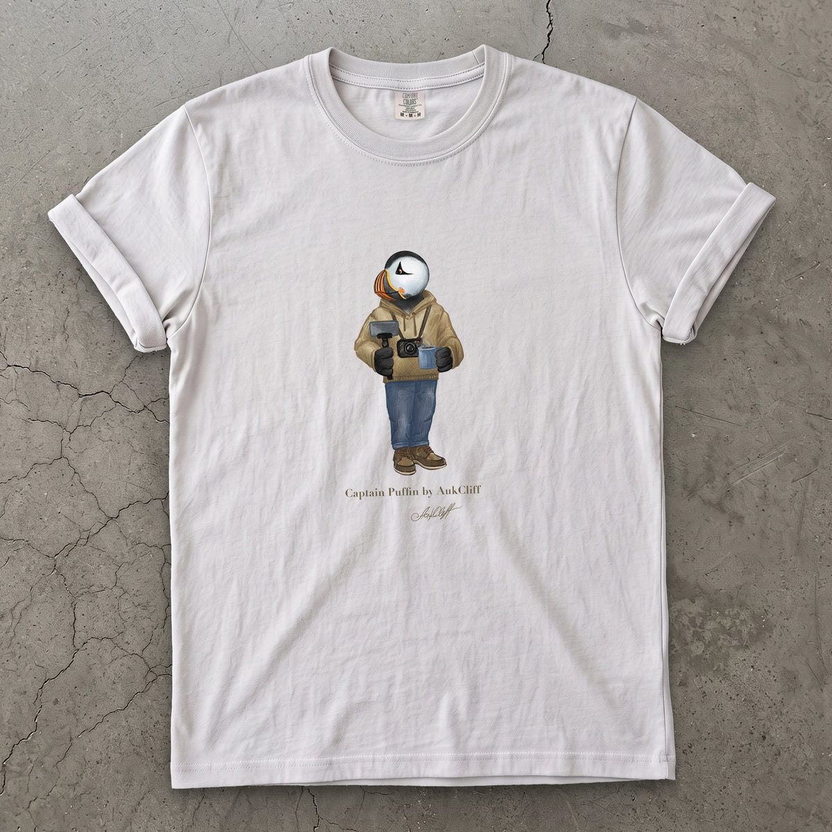 Captain Puffin Content Creator T-Shirt