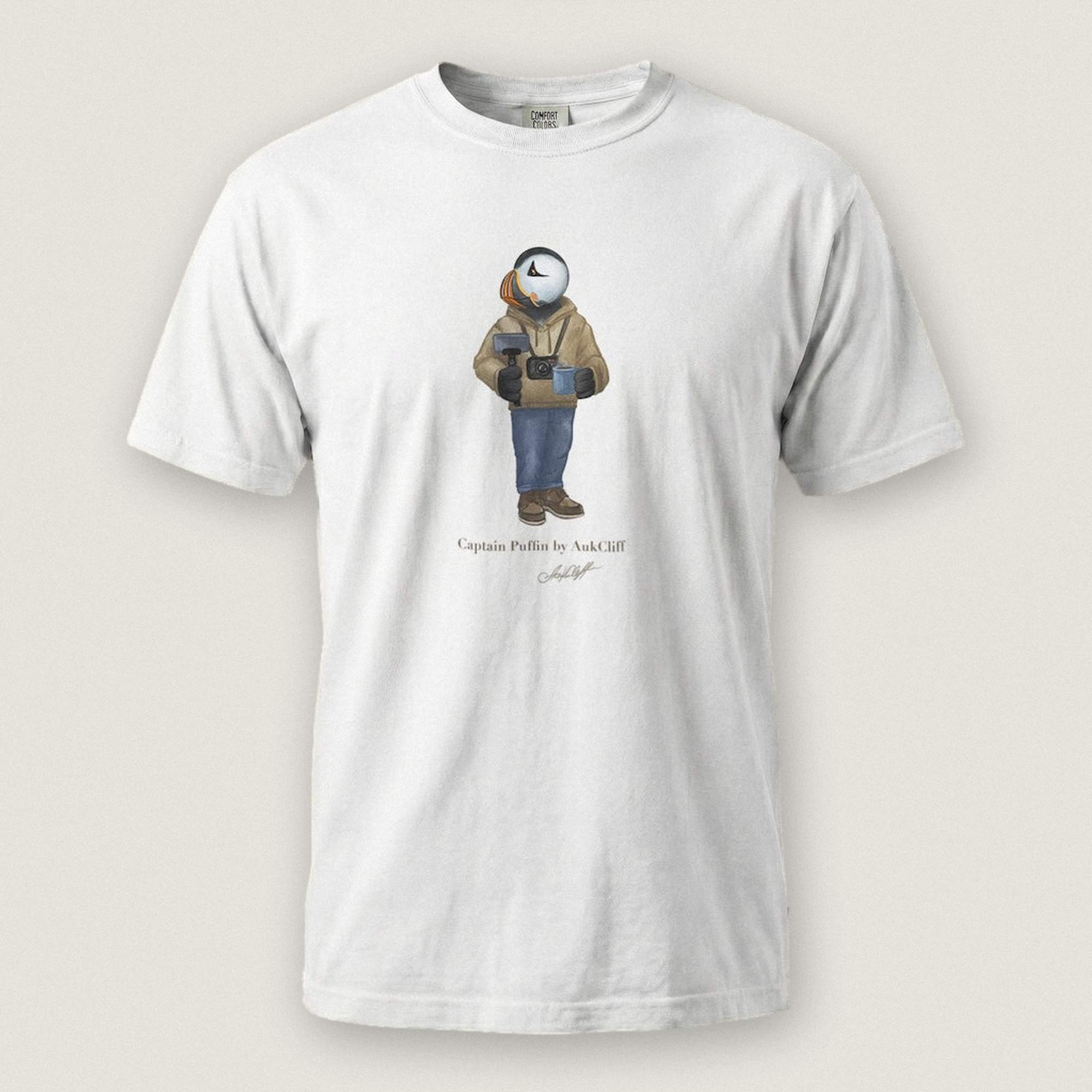 Captain Puffin Content Creator T-Shirt
