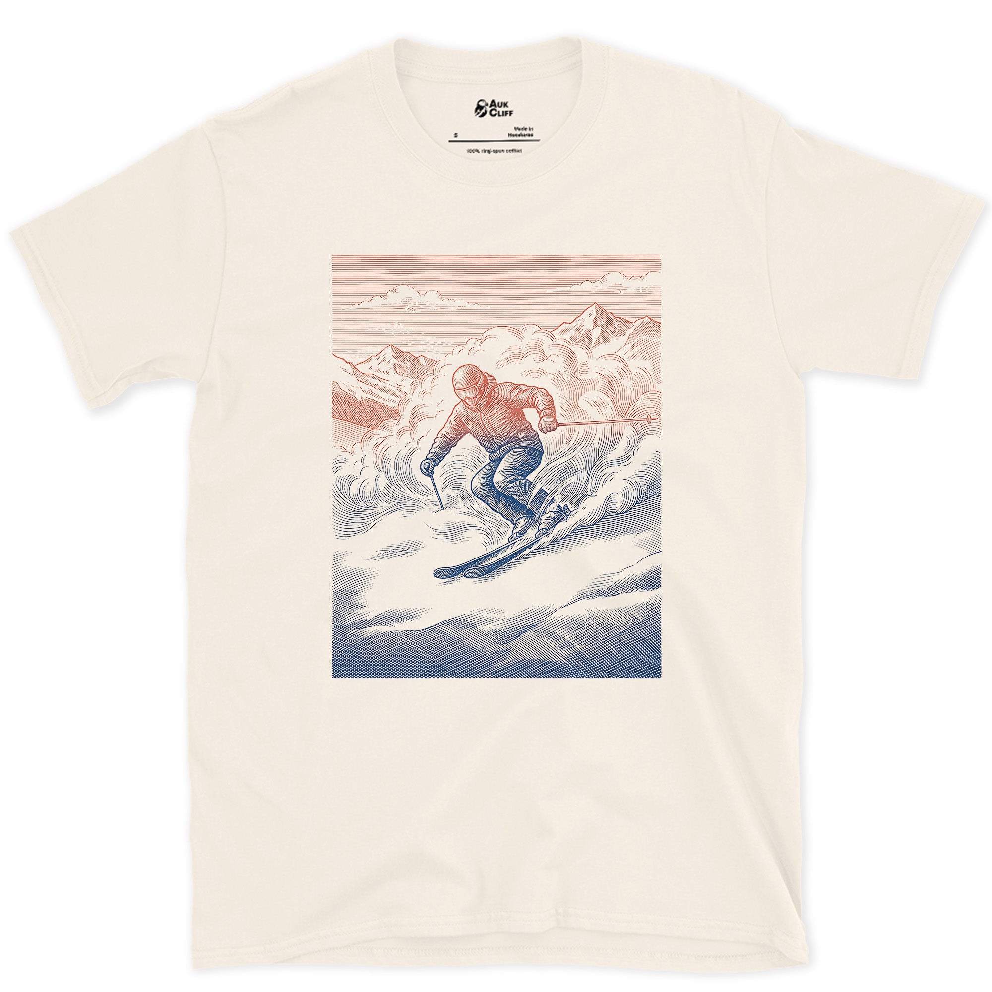 The Turn and the Peaks, Nothing Else design on a Natural Gildan Softstyle t-shirt