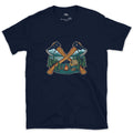 Evening Camp Between Two Axes T-shirt