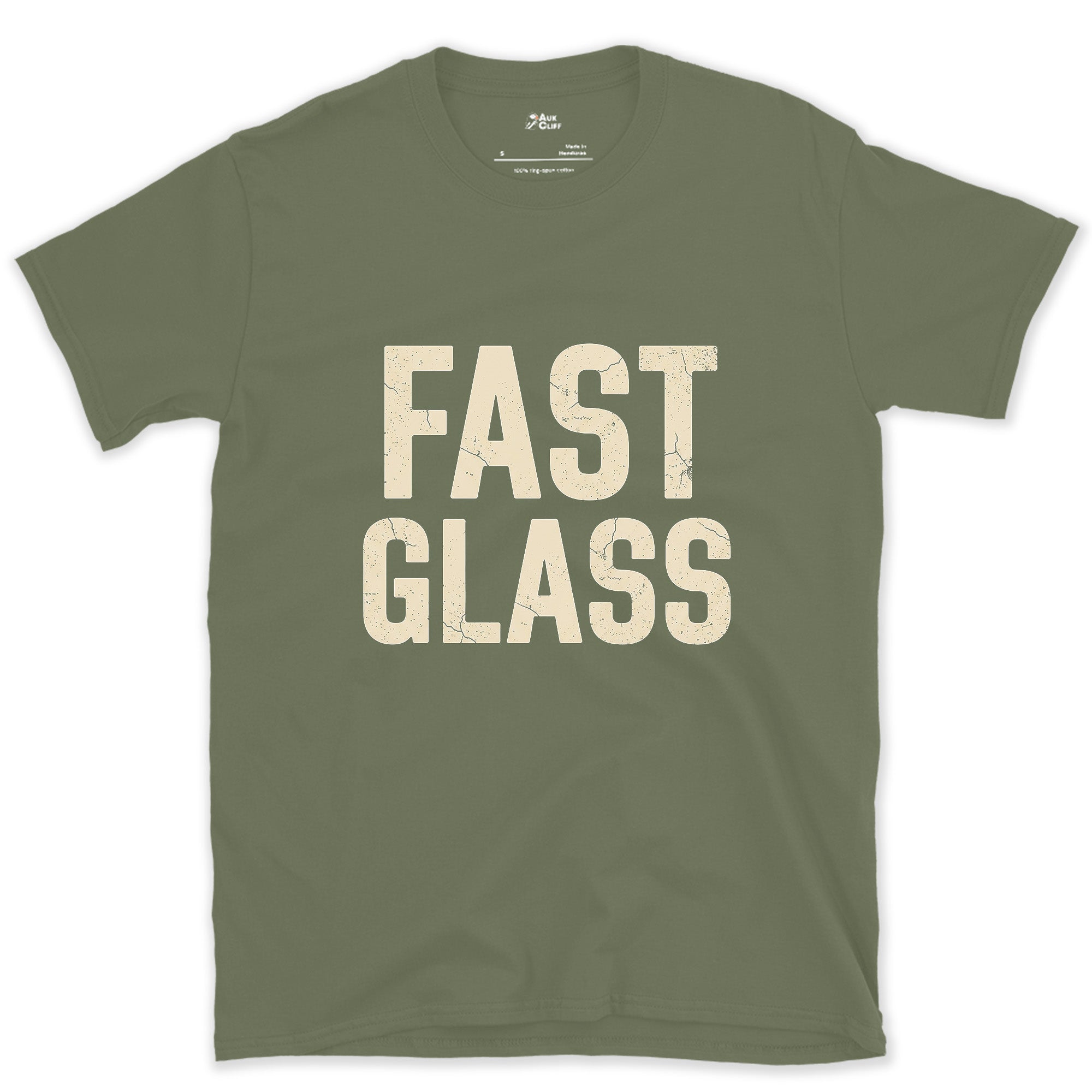 Fast Glass, the Lens Everyone Wants design on a Military Green Gildan Softstyle t-shirt