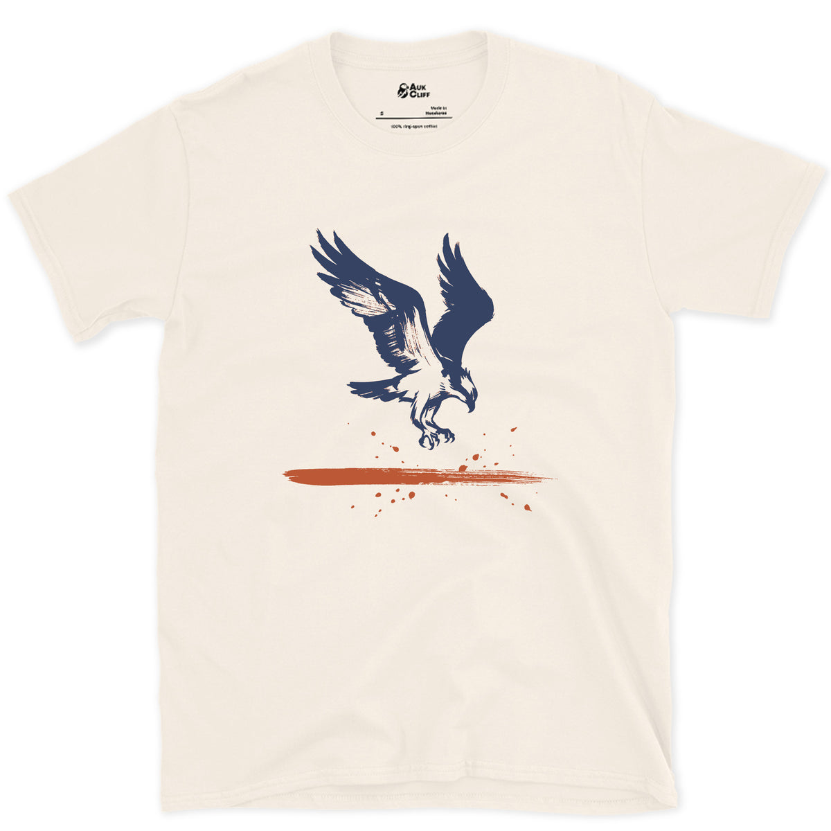 Feet First Into the Water design on a Natural Gildan Softstyle t-shirt