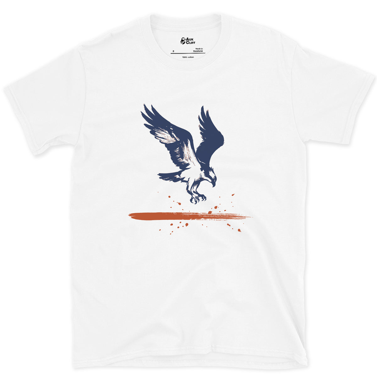 Feet First Into the Water design on a White Gildan Softstyle t-shirt