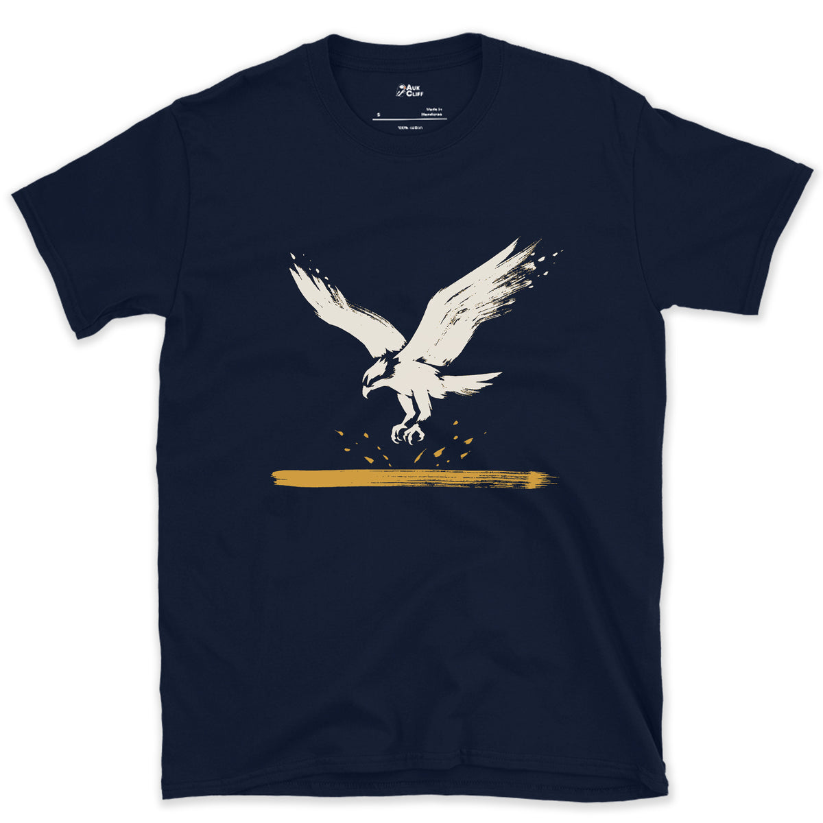 Feet First Into the Water design on a Navy Gildan Softstyle t-shirt