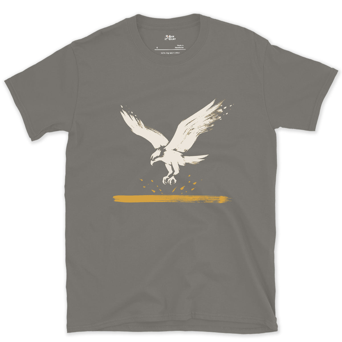 Feet First Into the Water design on a Charcoal Gildan Softstyle t-shirt