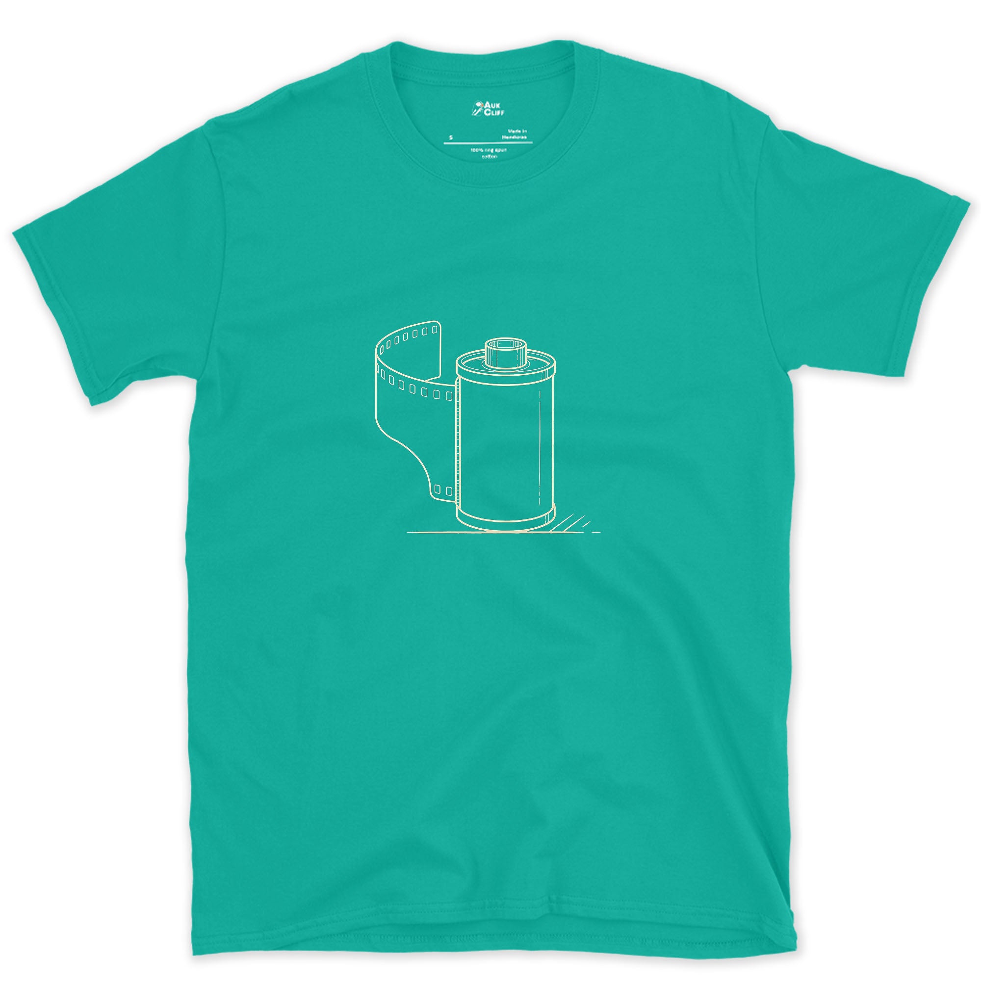 It Used to Be the Whole Point, 35mm Film design on a Jade Dome Gildan Softstyle t-shirt
