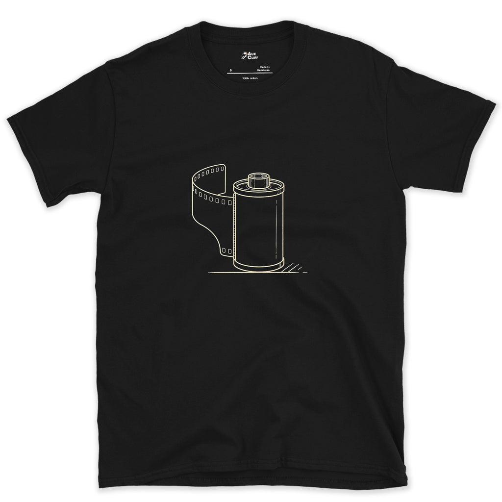 It Used to Be the Whole Point, 35mm Film design on a Black Gildan Softstyle t-shirt