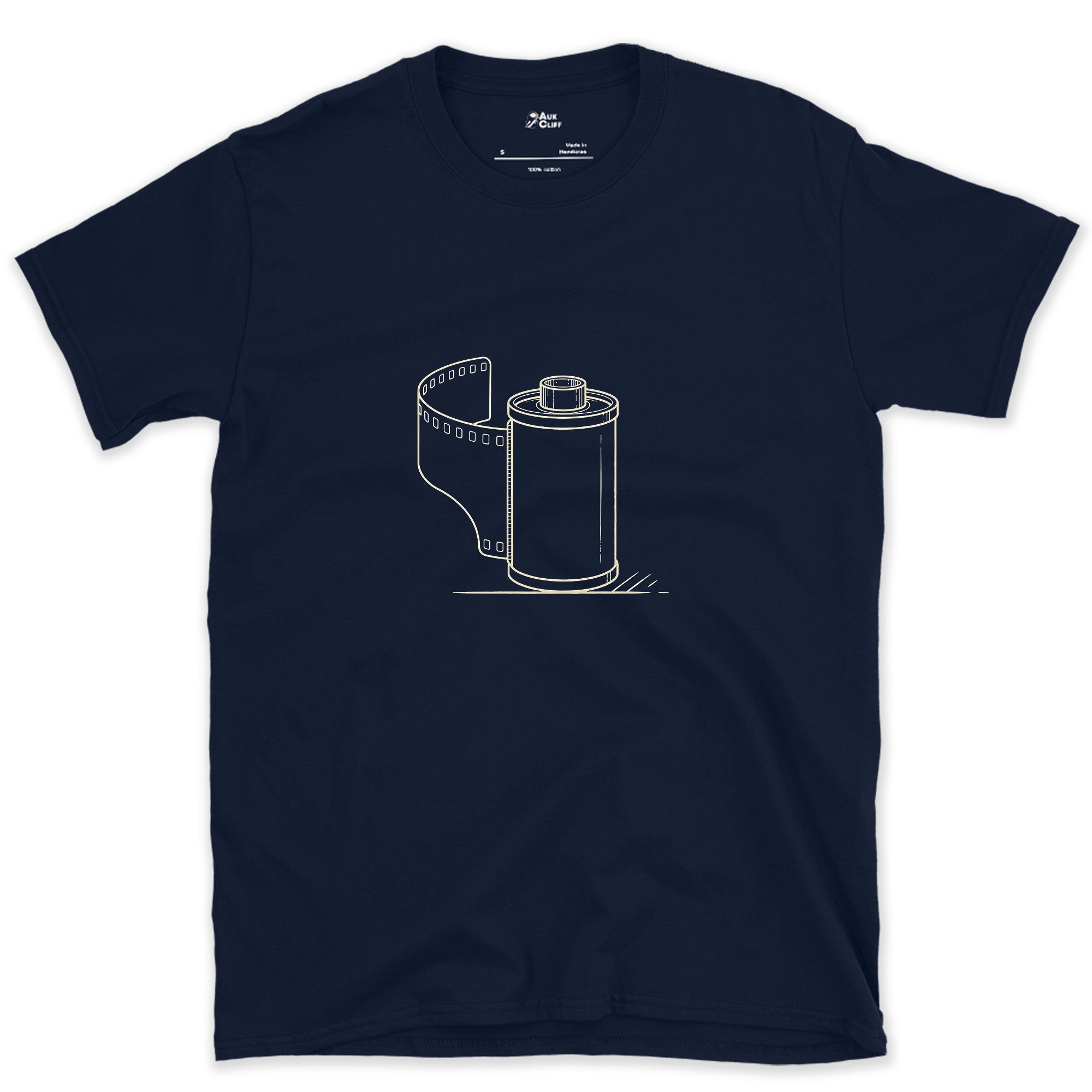It Used to Be the Whole Point, 35mm Film design on a Navy Gildan Softstyle t-shirt