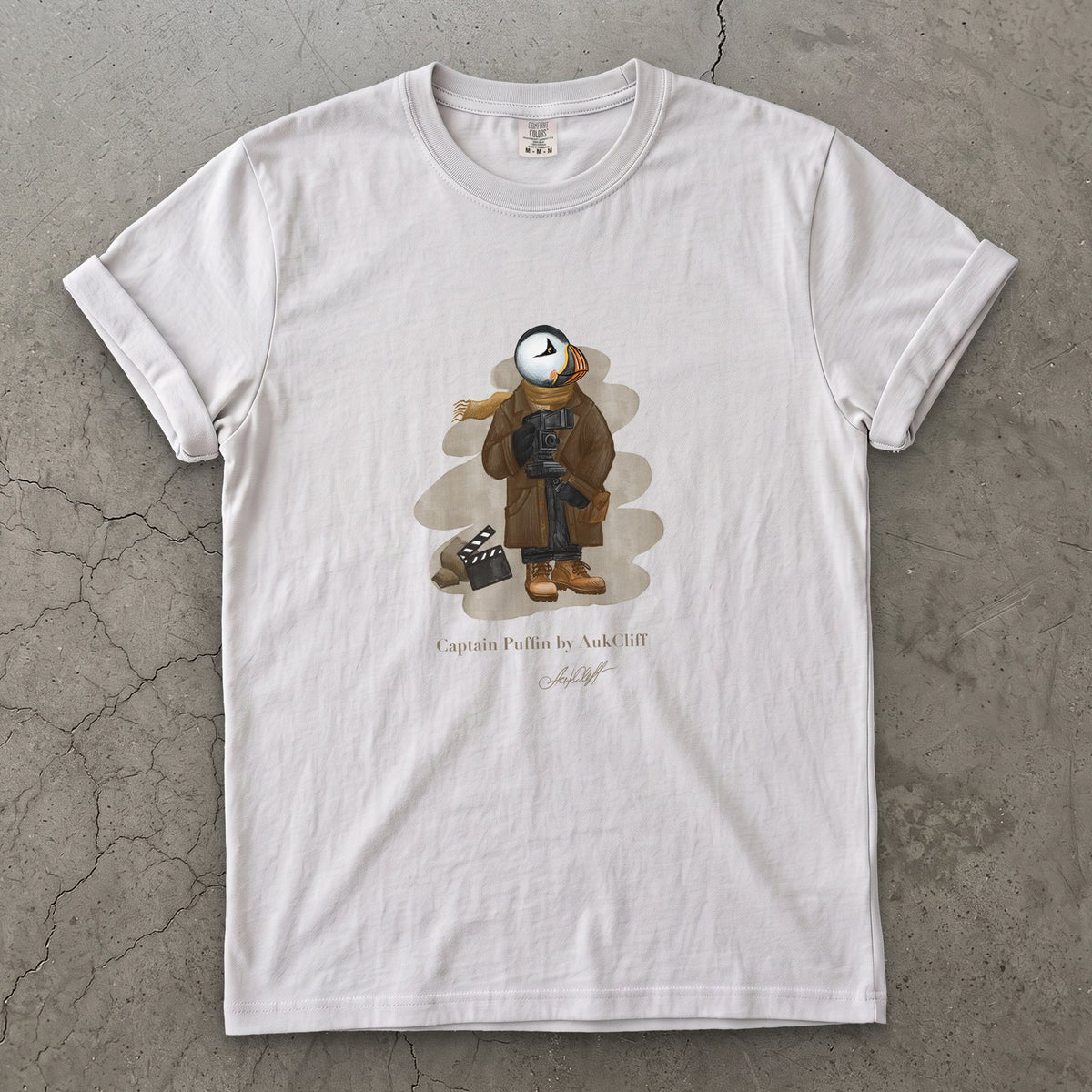 Captain Puffin Film Maker T-Shirt