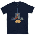 Fireside Ski Boots and Dog T-shirt