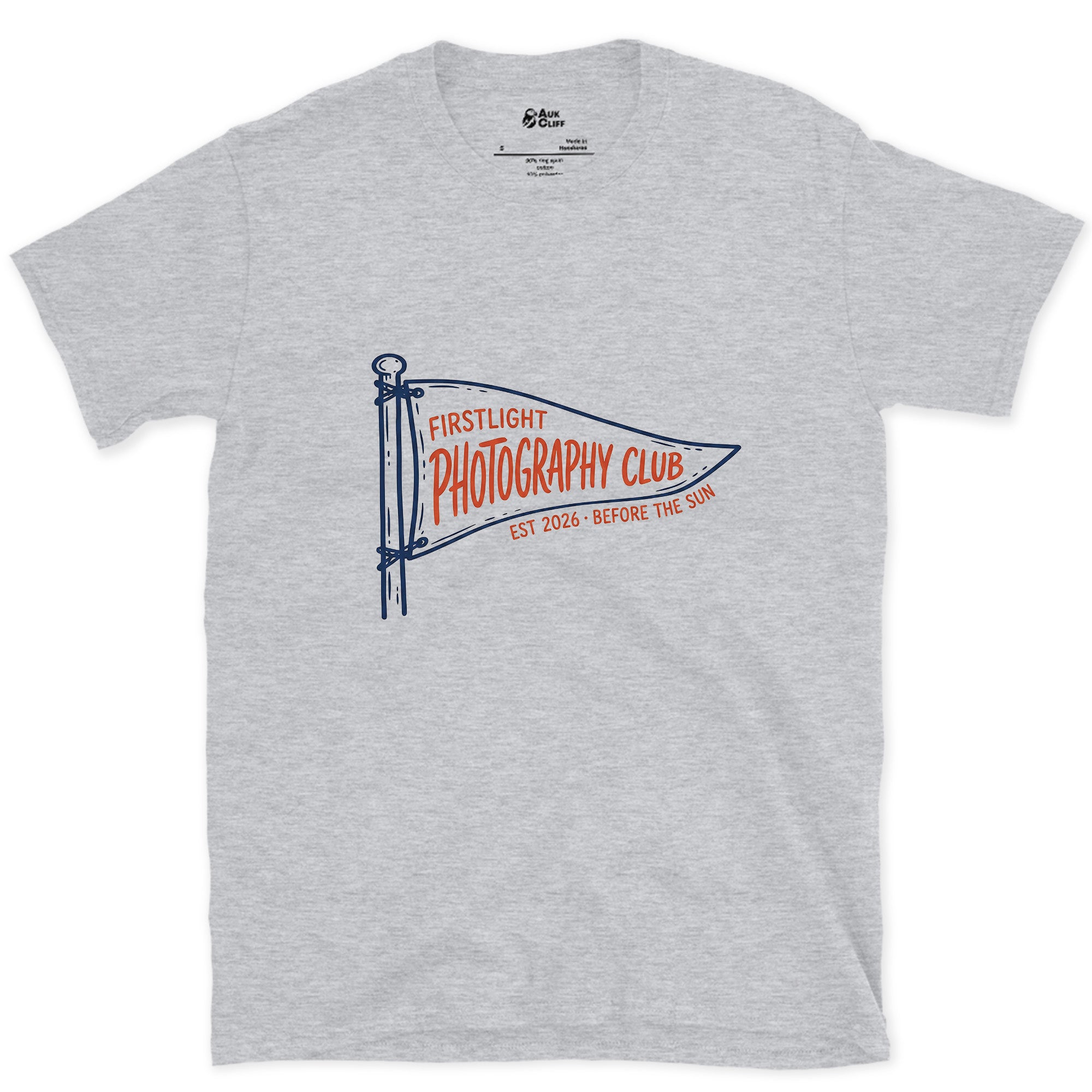 Before the Sun, Firstlight Photography design on a Sport Grey Gildan Softstyle t-shirt
