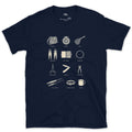Twelve Pieces, Everything You'd Pack design on a Navy Gildan Softstyle t-shirt