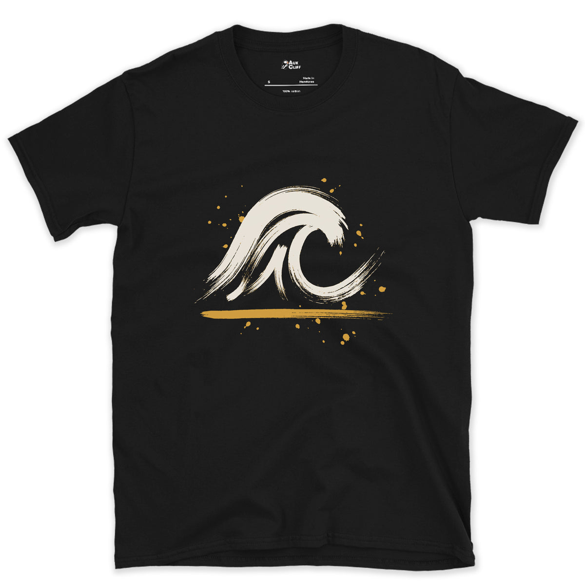 Folding Straight Onto Sand design on a Black Gildan Softstyle t-shirt