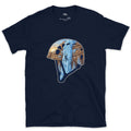 Frozen Waterfall in the Climbing Helmet T-shirt
