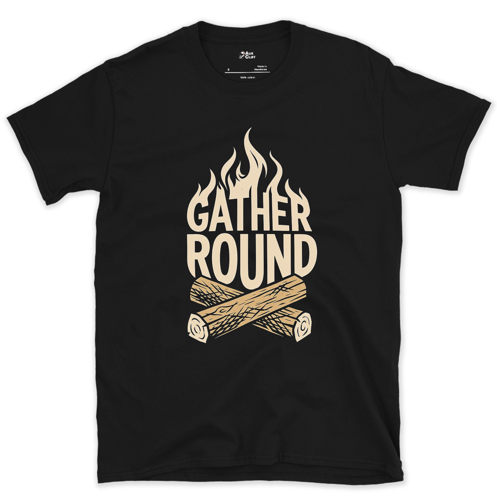 Everyone's Invited to This Fire design on a Black Gildan Softstyle t-shirt