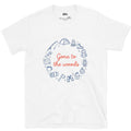 Gone to the Woods, Camp Ring design on a White Gildan Softstyle t-shirt