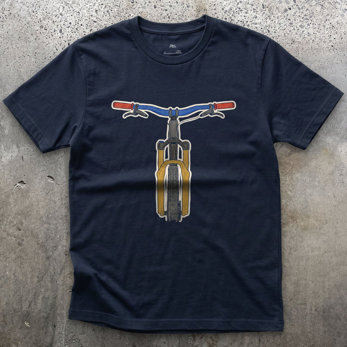 The One Part You Watch From the Saddle design on a Navy Gildan Softstyle t-shirt