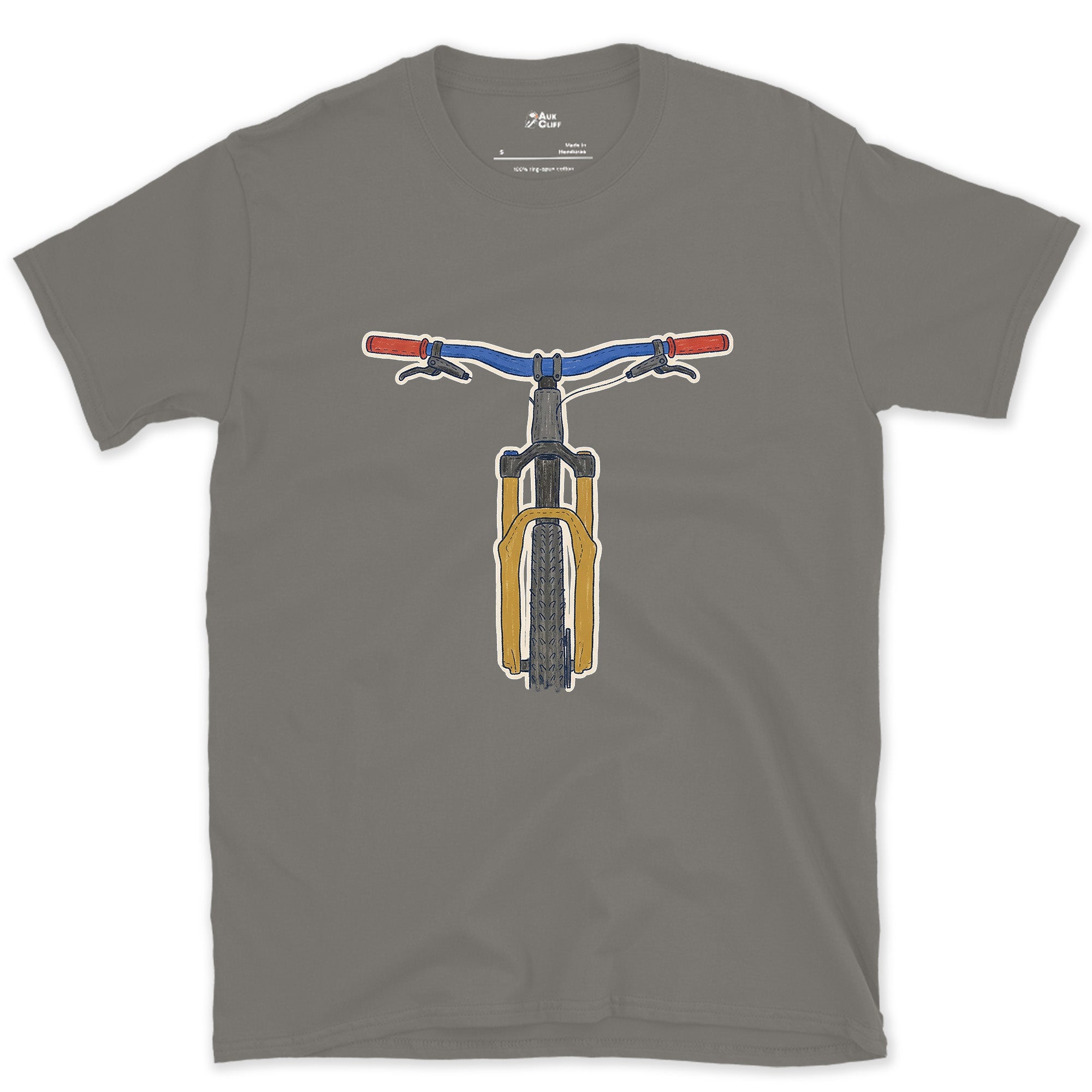The One Part You Watch From the Saddle design on a Charcoal Gildan Softstyle t-shirt