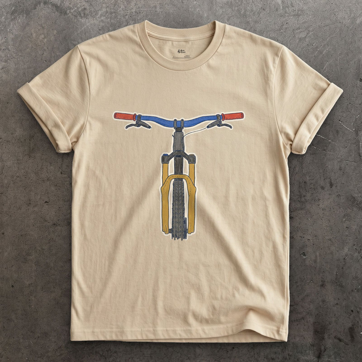 The One Part You Watch From the Saddle design on a Sand Gildan Softstyle t-shirt
