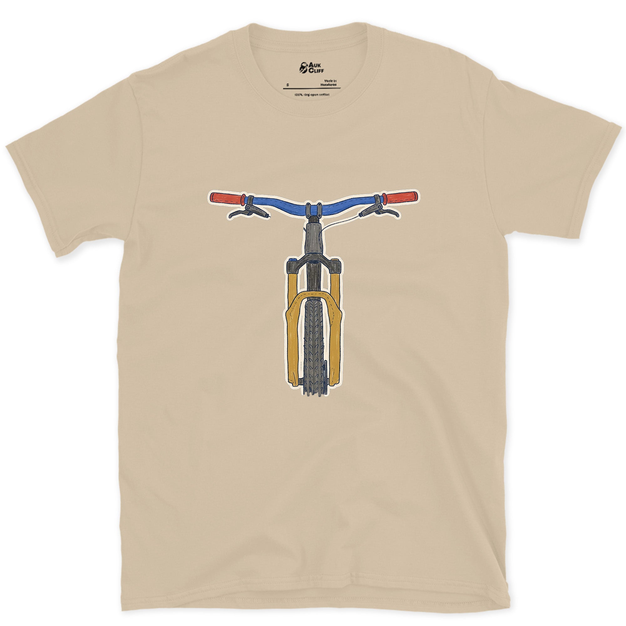 The One Part You Watch From the Saddle design on a Sand Gildan Softstyle t-shirt