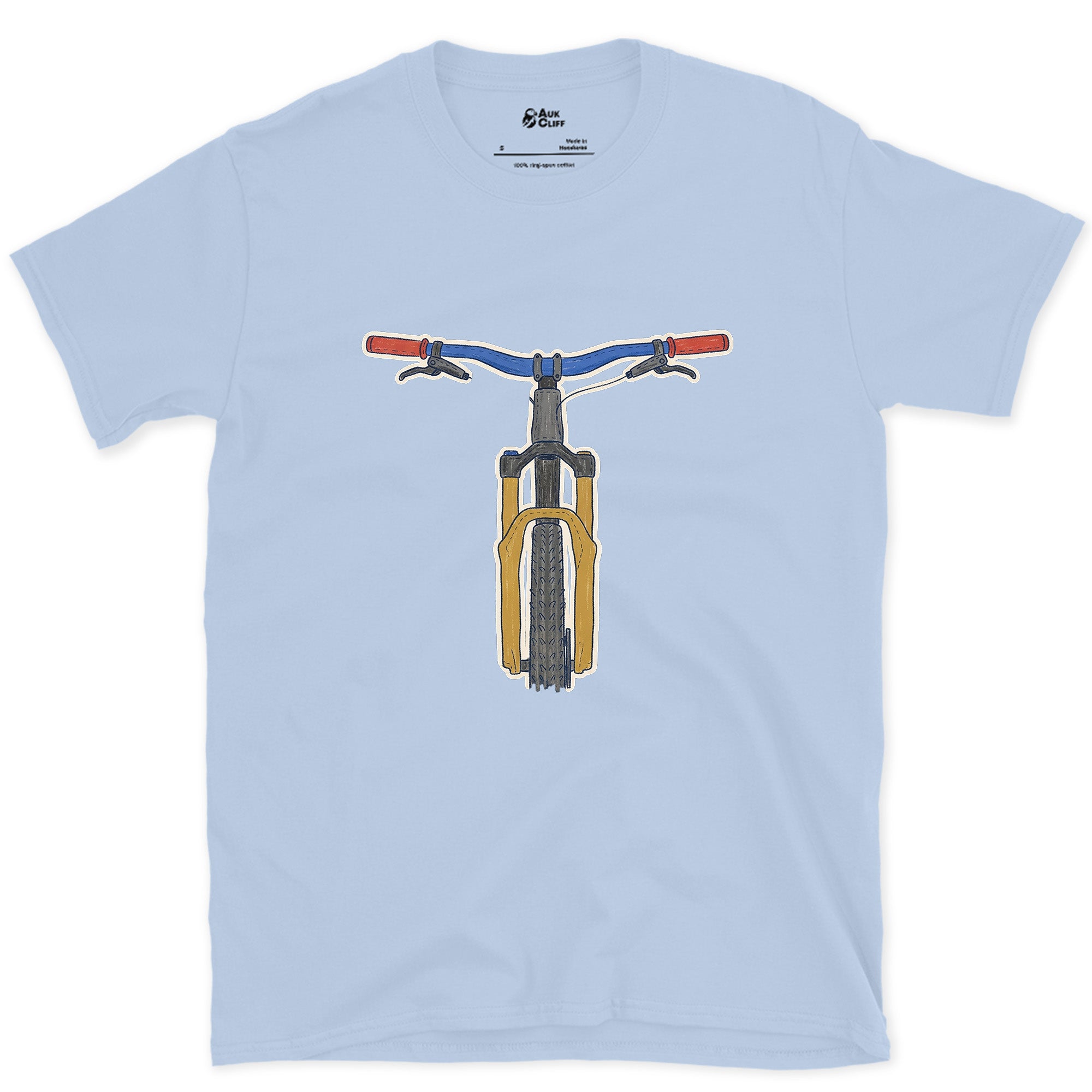 The One Part You Watch From the Saddle design on a Light Blue Gildan Softstyle t-shirt