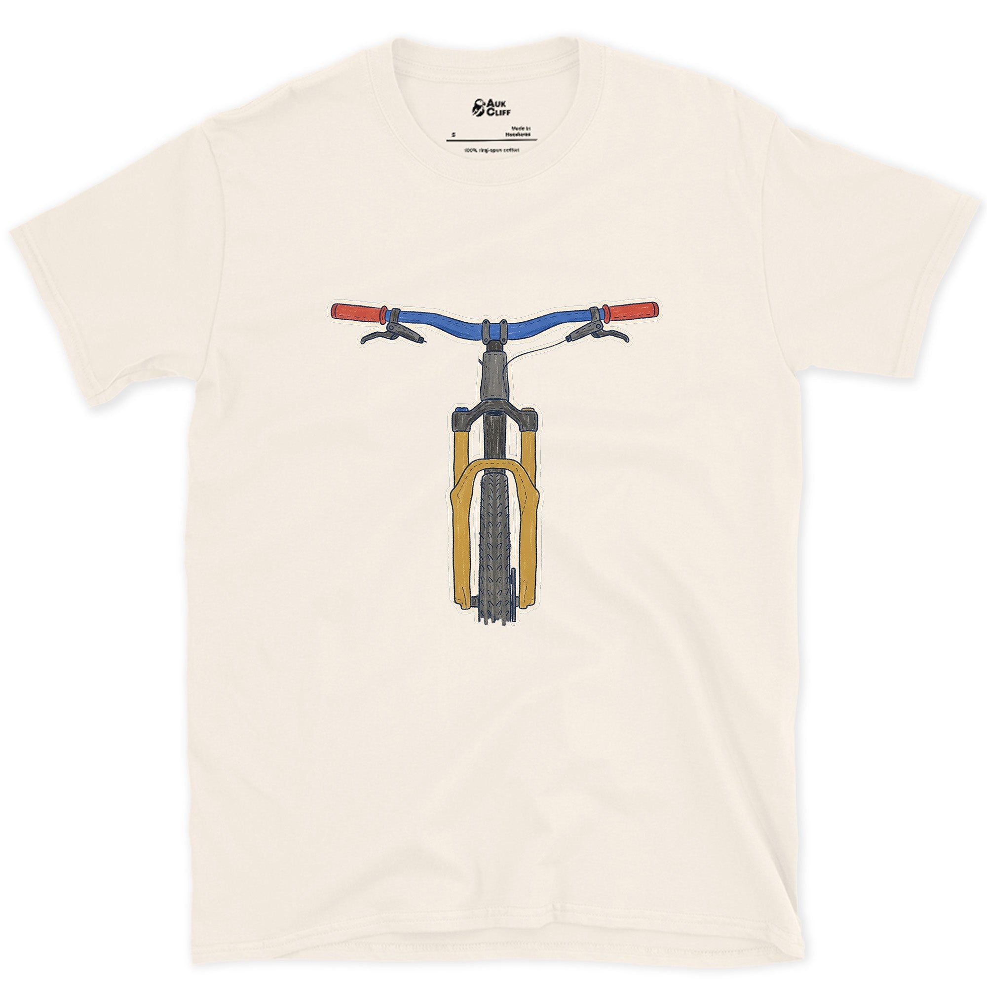 The One Part You Watch From the Saddle design on a Natural Gildan Softstyle t-shirt