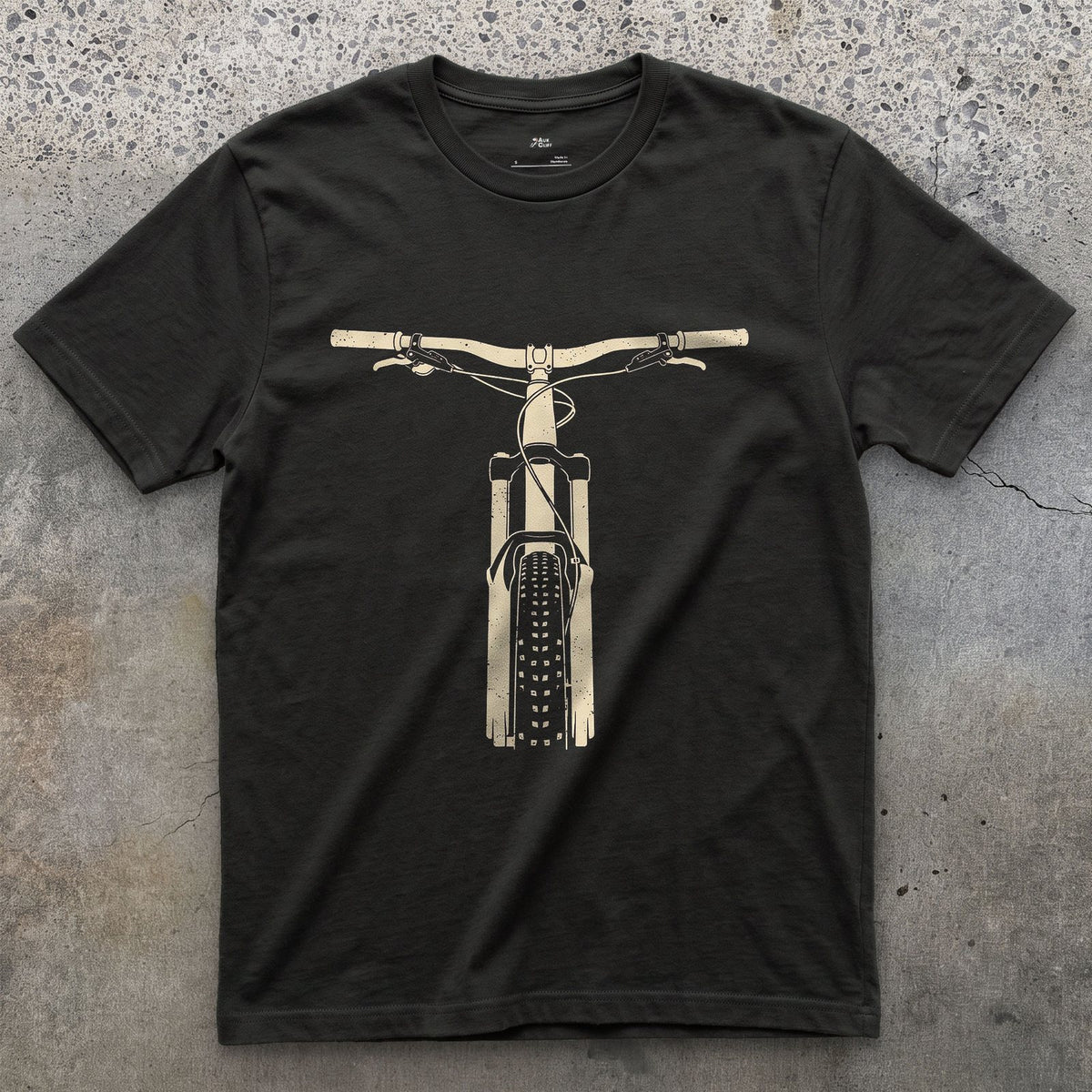The Trail Dropping Away in Front of You design on a Black Gildan Softstyle t-shirt