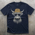 Take a Hike, Highland Cow in a Bucket Hat T-shirt