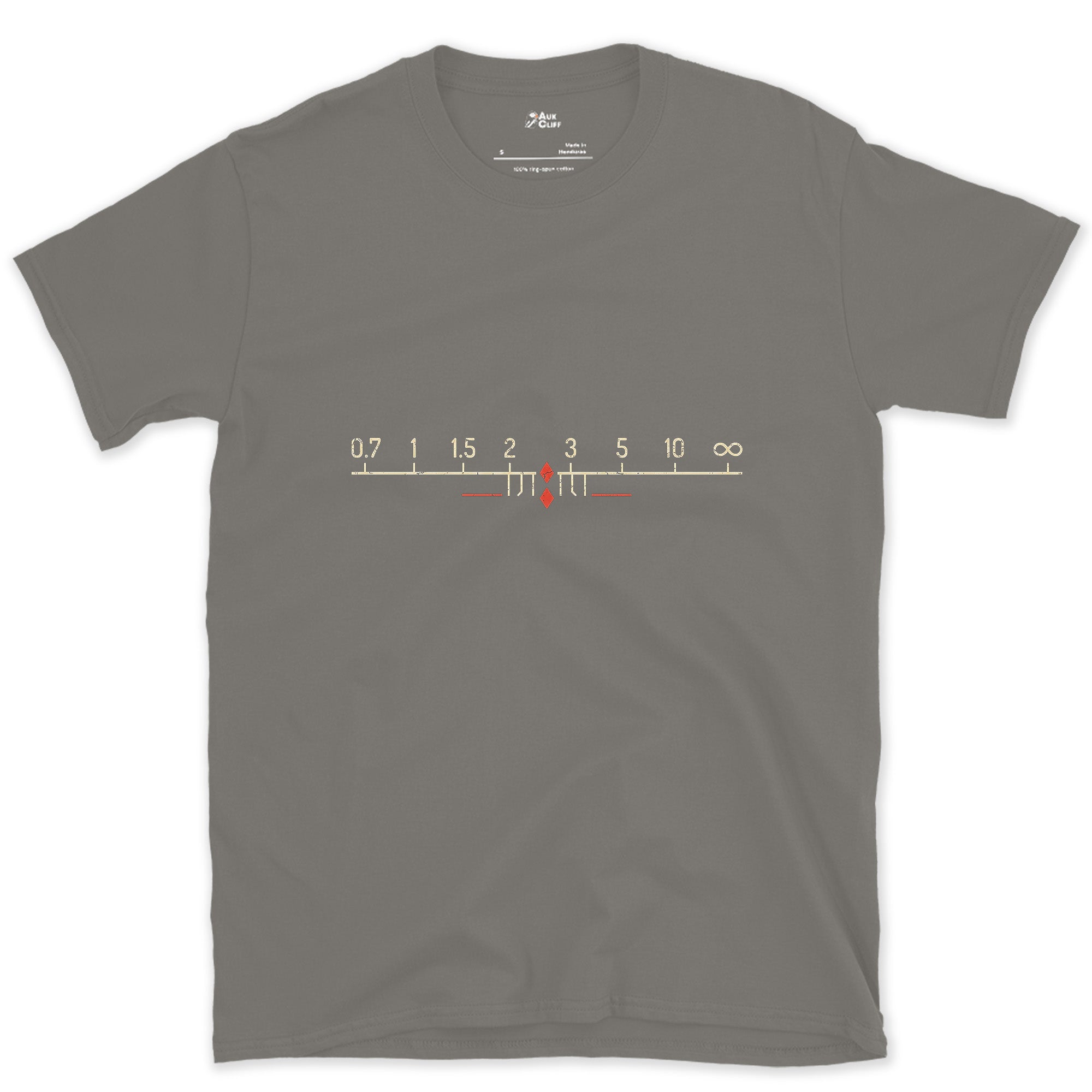 Only a Manual Lens Shooter Would Clock This design on a Charcoal Gildan Softstyle t-shirt