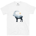 Ibex Treat a Peak Like Flat Ground design on a White Gildan Softstyle t-shirt