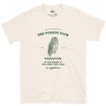 Quiet Member of the Forest Club, No Applause design on a Natural Gildan Softstyle t-shirt
