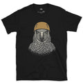 Alpine Kea Parrot design on a Black Gildan Softstyle t-shirt