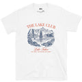 No Engine No Hurry, Lake Tahoe design on a White Gildan Softstyle t-shirt