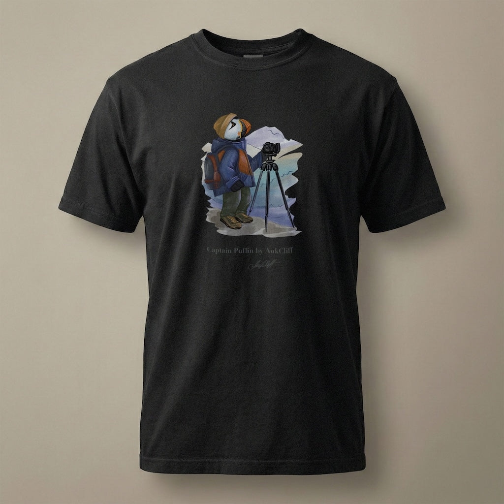 Captain Puffin Landscape Photographer T-shirt