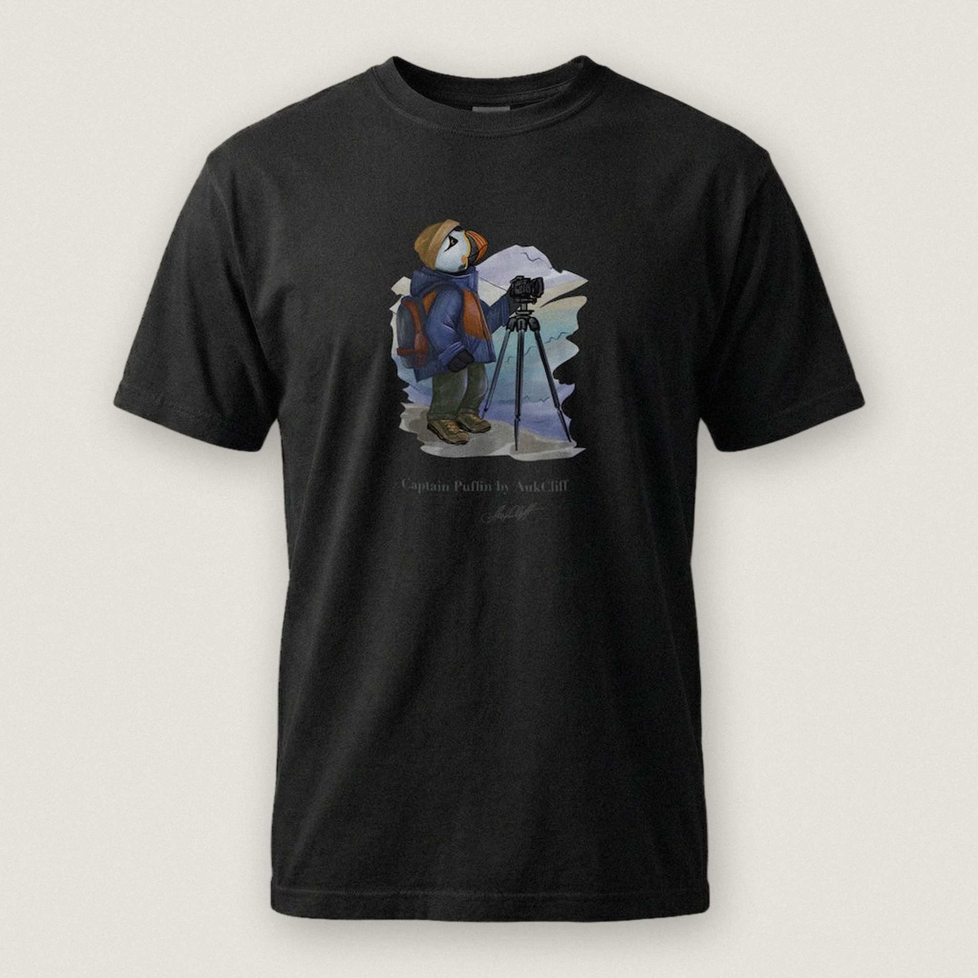 Captain Puffin Landscape Photographer T-shirt