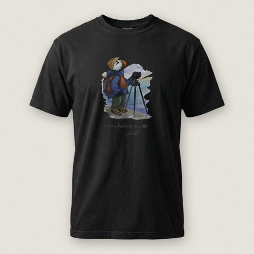 Captain Puffin Landscape Photographer T-shirt