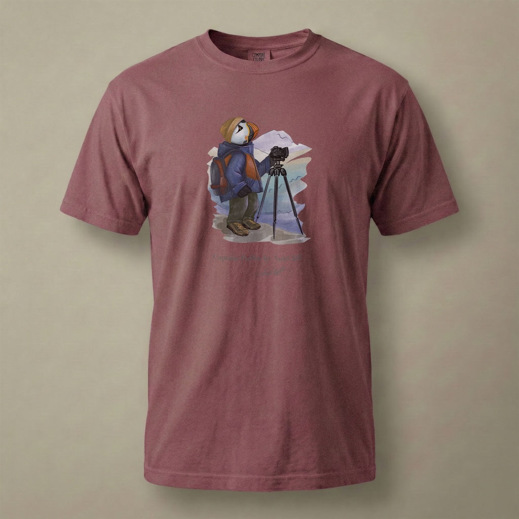 Captain Puffin Landscape Photographer T-shirt
