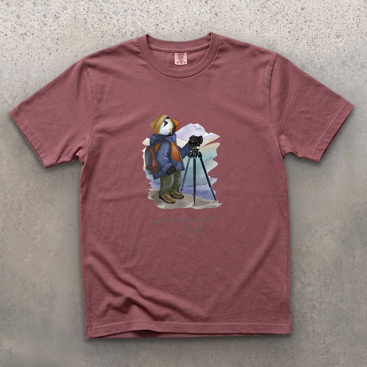Captain Puffin Landscape Photographer T-shirt