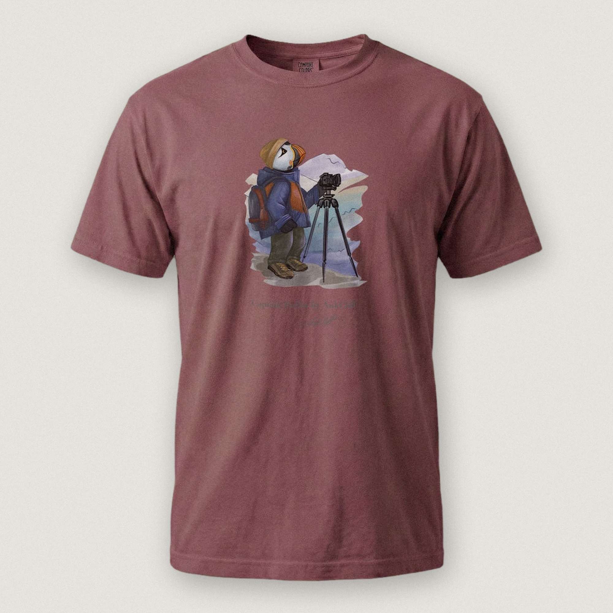 Captain Puffin Landscape Photographer T-shirt