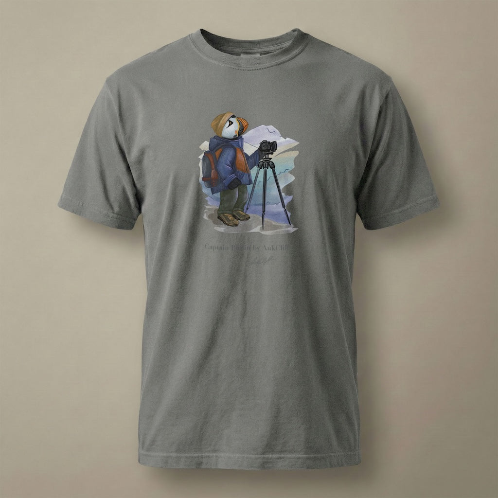 Captain Puffin Landscape Photographer T-shirt